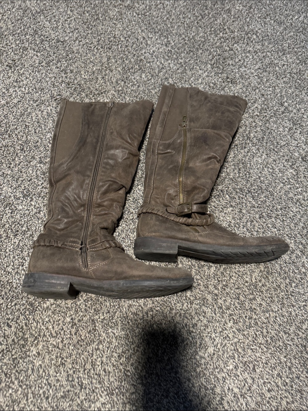 Women’s Brown Suede Mid-Calf Boots